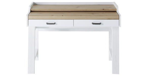 SEKRETÄR 120/84/53 cm  in Pinienfarben, Eiche Artisan  - Weiß/Eiche Artisan, KONVENTIONELL, Holzwerkstoff/Metall (120/84/53cm) - Carryhome