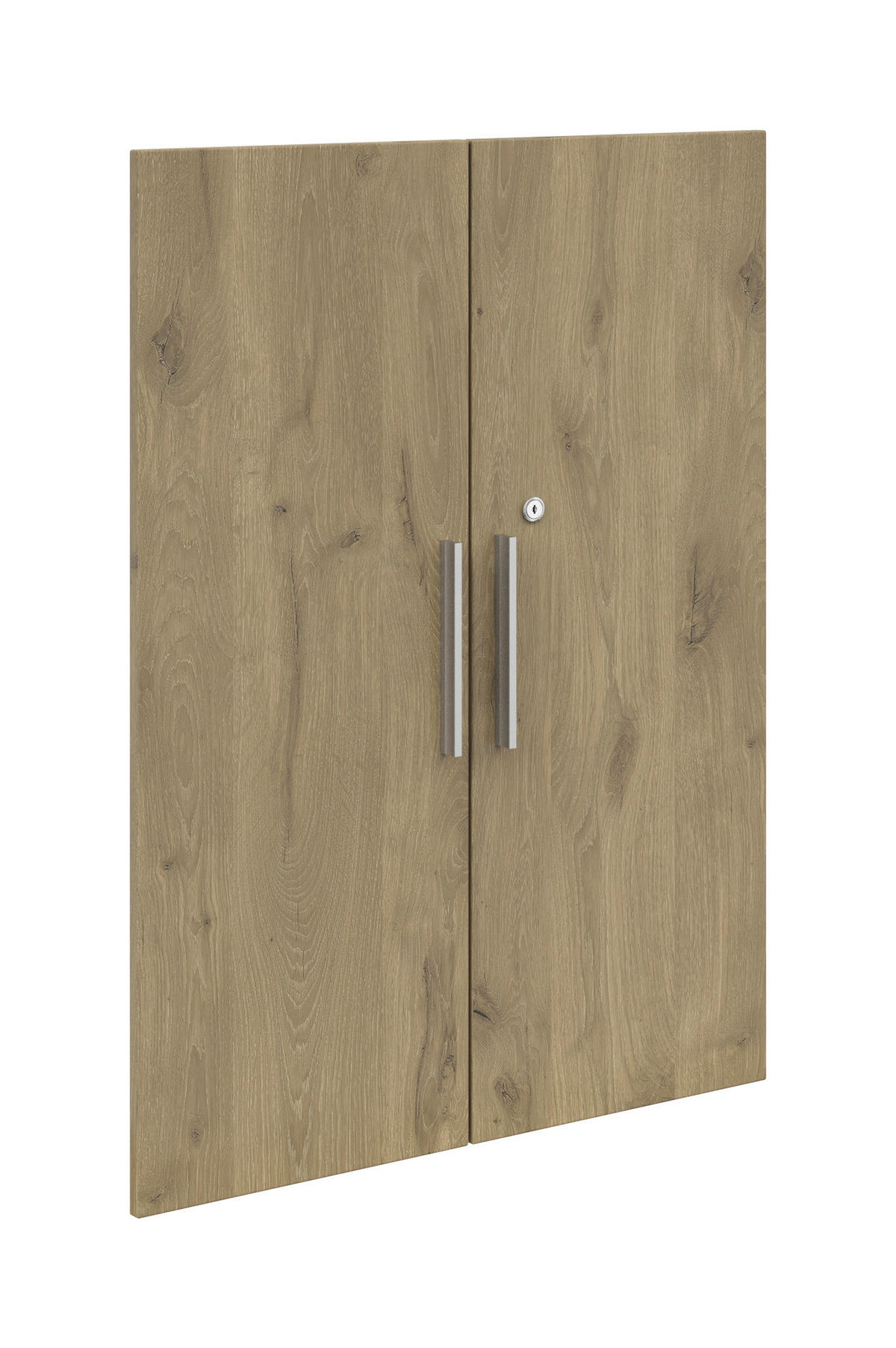 TÜRENSET 75,5/102,1/1,6 cm   - Eichefarben/Silberfarben, Konventionell, Holzwerkstoff/Metall (75,5/102,1/1,6cm) - Voleo