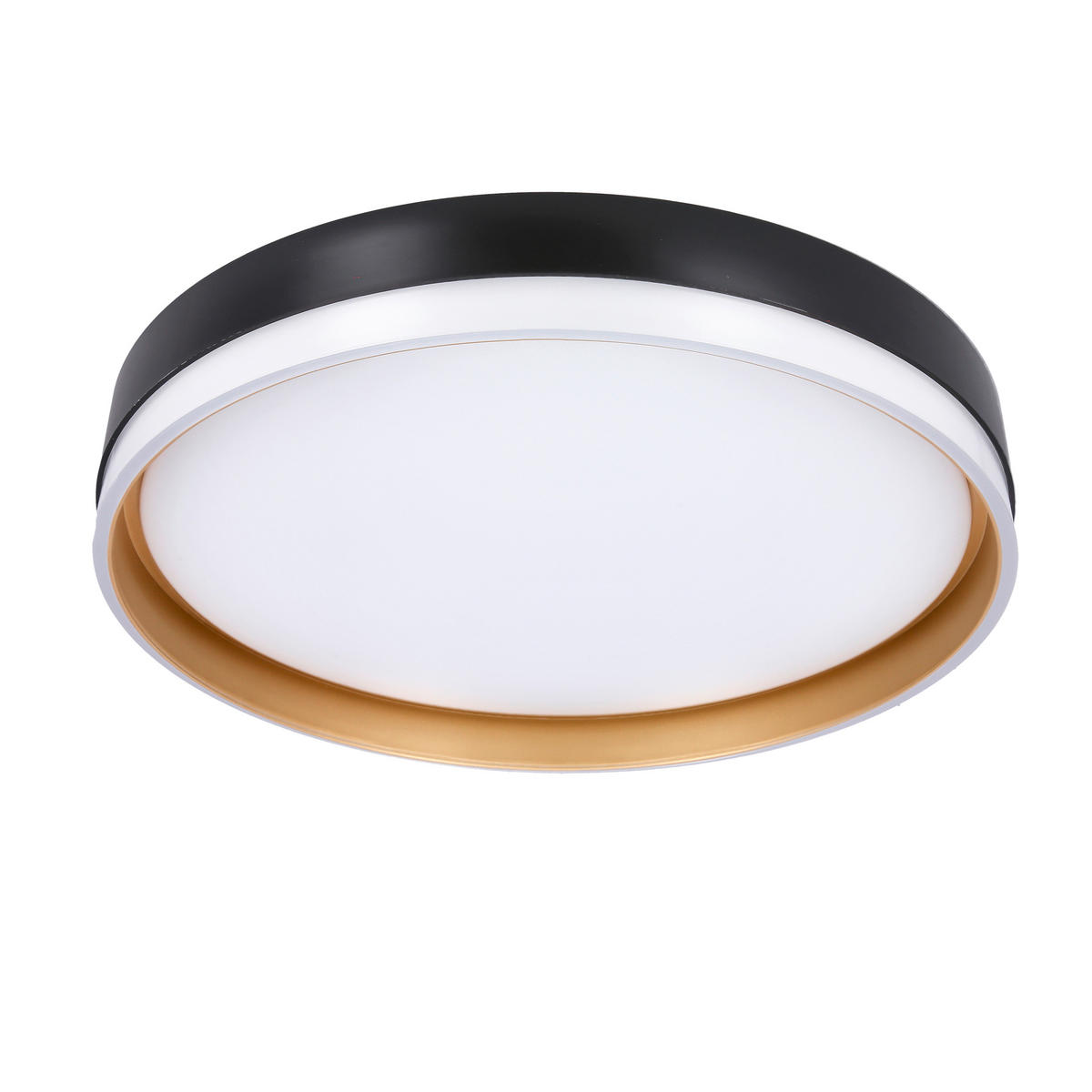 LED-TAKLAMPA Florida 38/38/7.5 cm  - vit/svart, Klassisk, metall/plast (38/38/7.5cm)