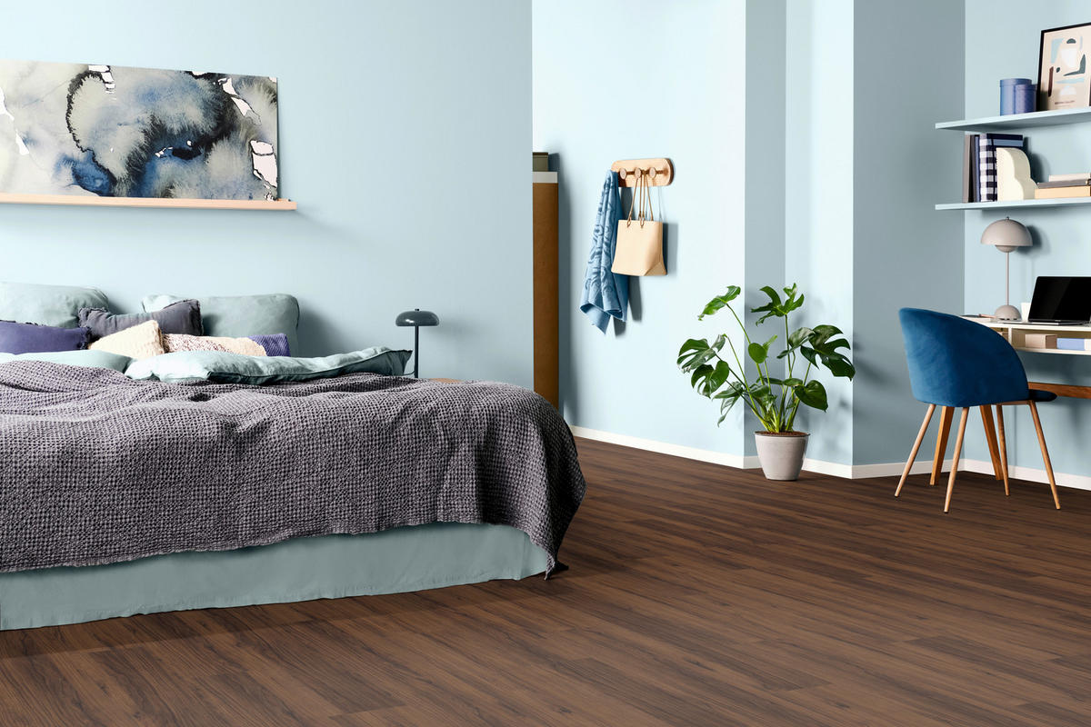 LAMINATBODEN Warmia Nussbaum EGGER Nature Sense  per  m² - Dunkelbraun/Nussbaumfarben, KONVENTIONELL, Holzwerkstoff (129.2/19.3/0.8cm) - Egger Holzwerkstoffe
