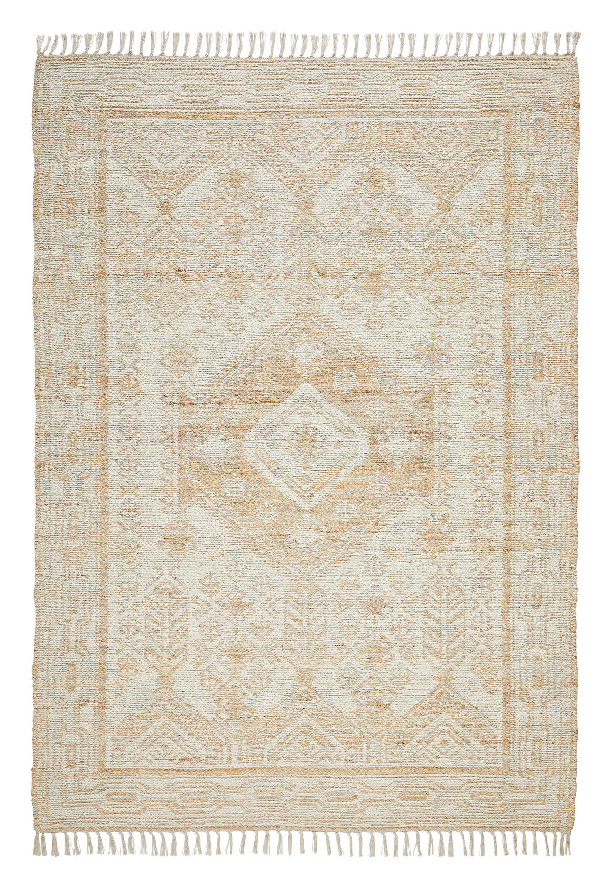 JUTOVÝ KOBEREC, 160/230 cm, přírodní barvy, béžová - přírodní barvy/béžová, Natur, textil (160/230cm) - Linea Natura