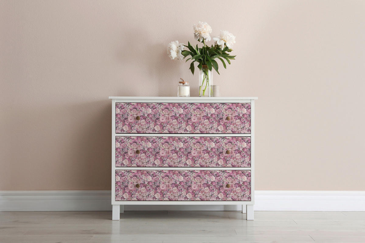 FOTOTAPETE  - Pink/Rosa, ROMANTIK / LANDHAUS, Textil (52/250cm)