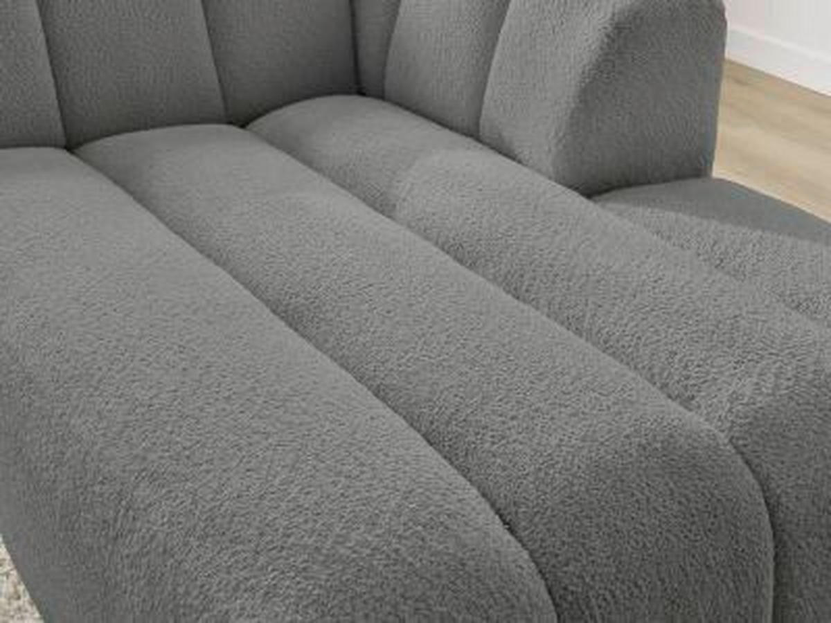 SOFAELEMENT ANNECY Bouclé Dunkelgrau  - Dunkelgrau/Schwarz, MODERN, Kunststoff/Textil (120/72/170cm)