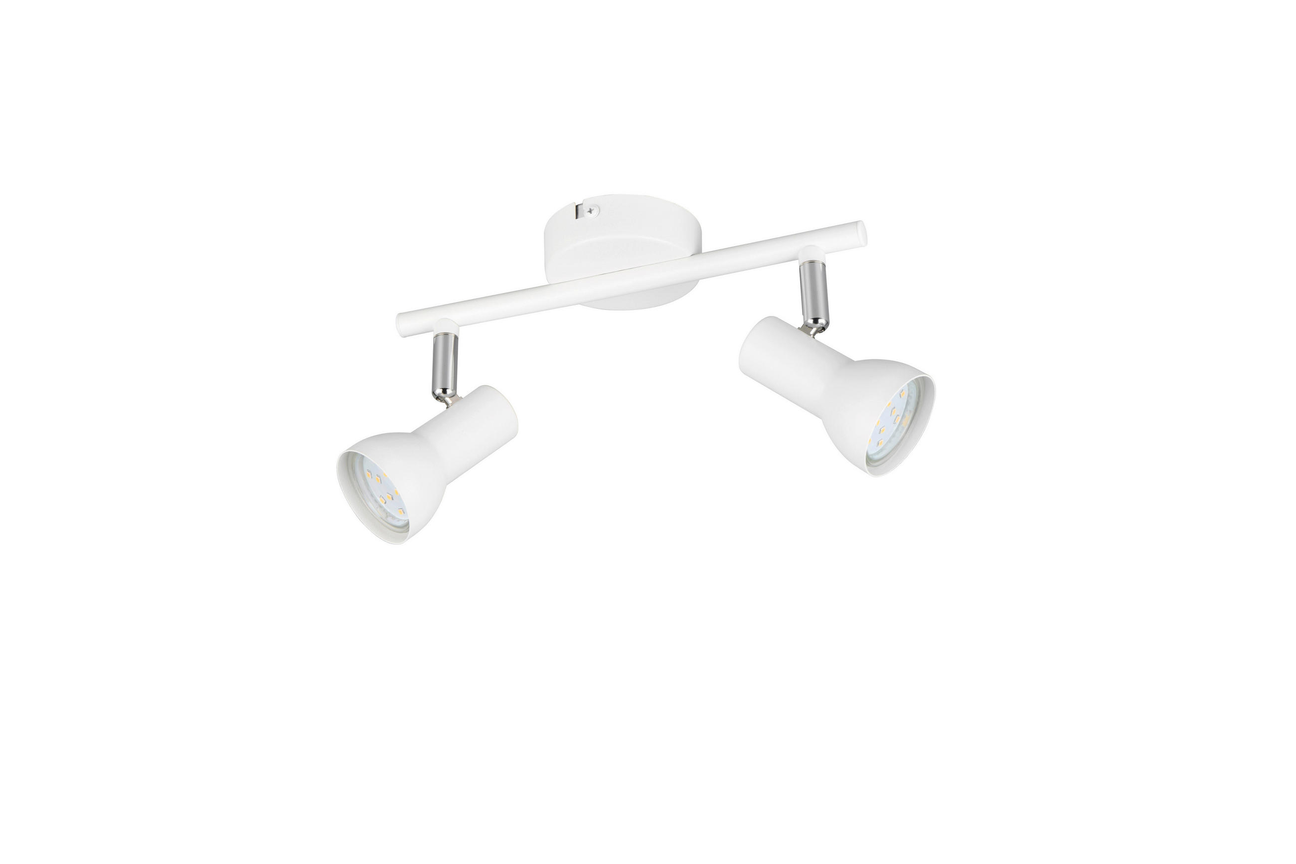 BODOVÉ SVÍTIDLO, 5,0 W/GU10, 25,5/15,5 cm  - bílá, Basics, kov (25,5/15,5cm)