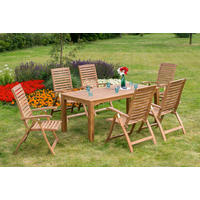 GARTENTISCH 185/90/75 cm Holz rechteckig  - Akaziefarben, ROMANTIK / LANDHAUS, Holz (185/90/75cm) - Gardenson