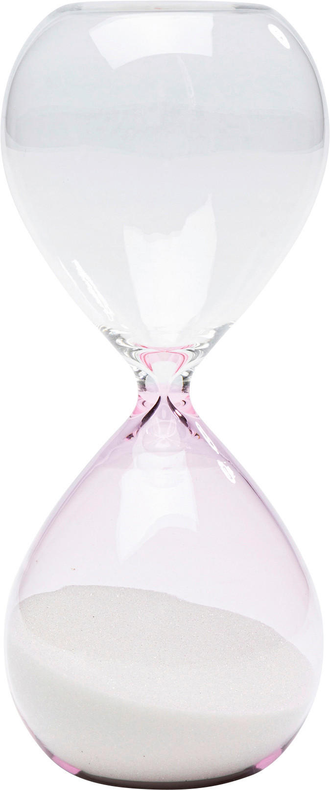 SANDUHR Weiß 7/17/7 cm  - Weiß, Glas (7/17/7cm) - Kare-Design