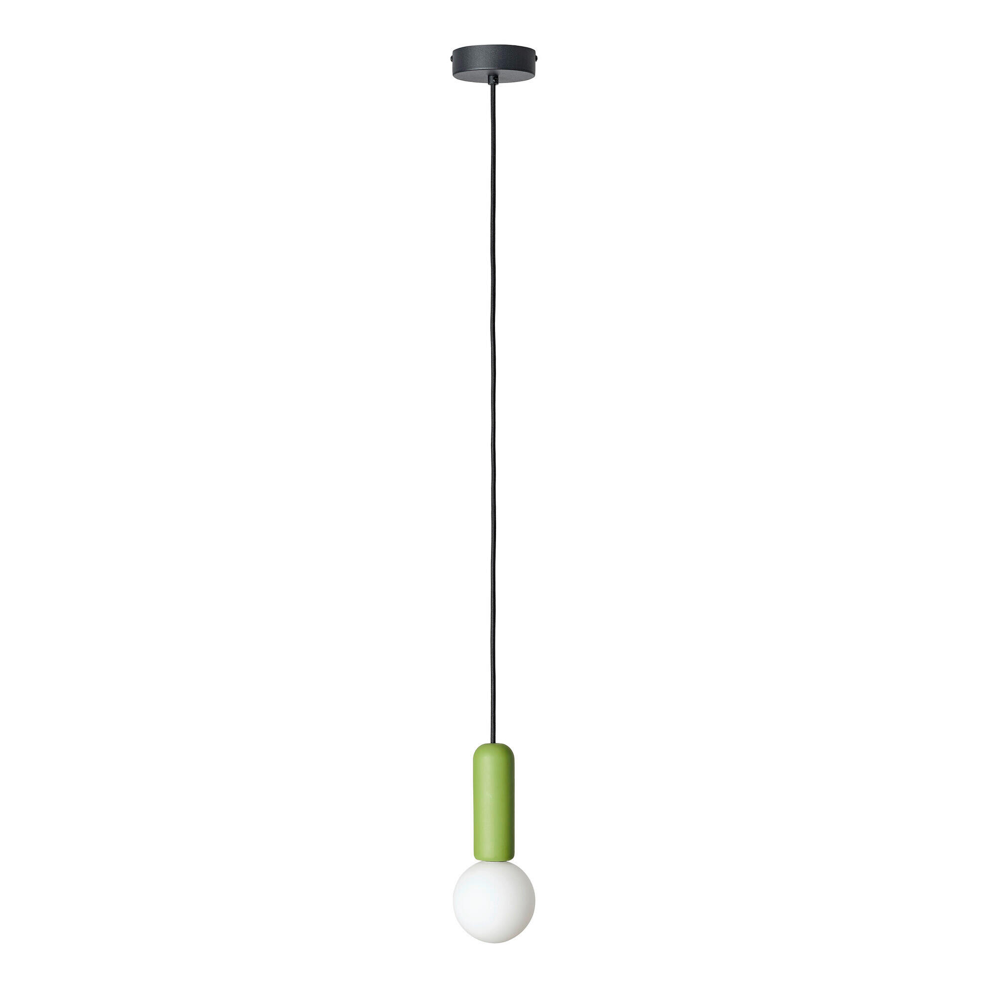HÄNGELEUCHTE 10/120 cm   - Hellgrün, Basics, Stein (10/120cm) - Osram