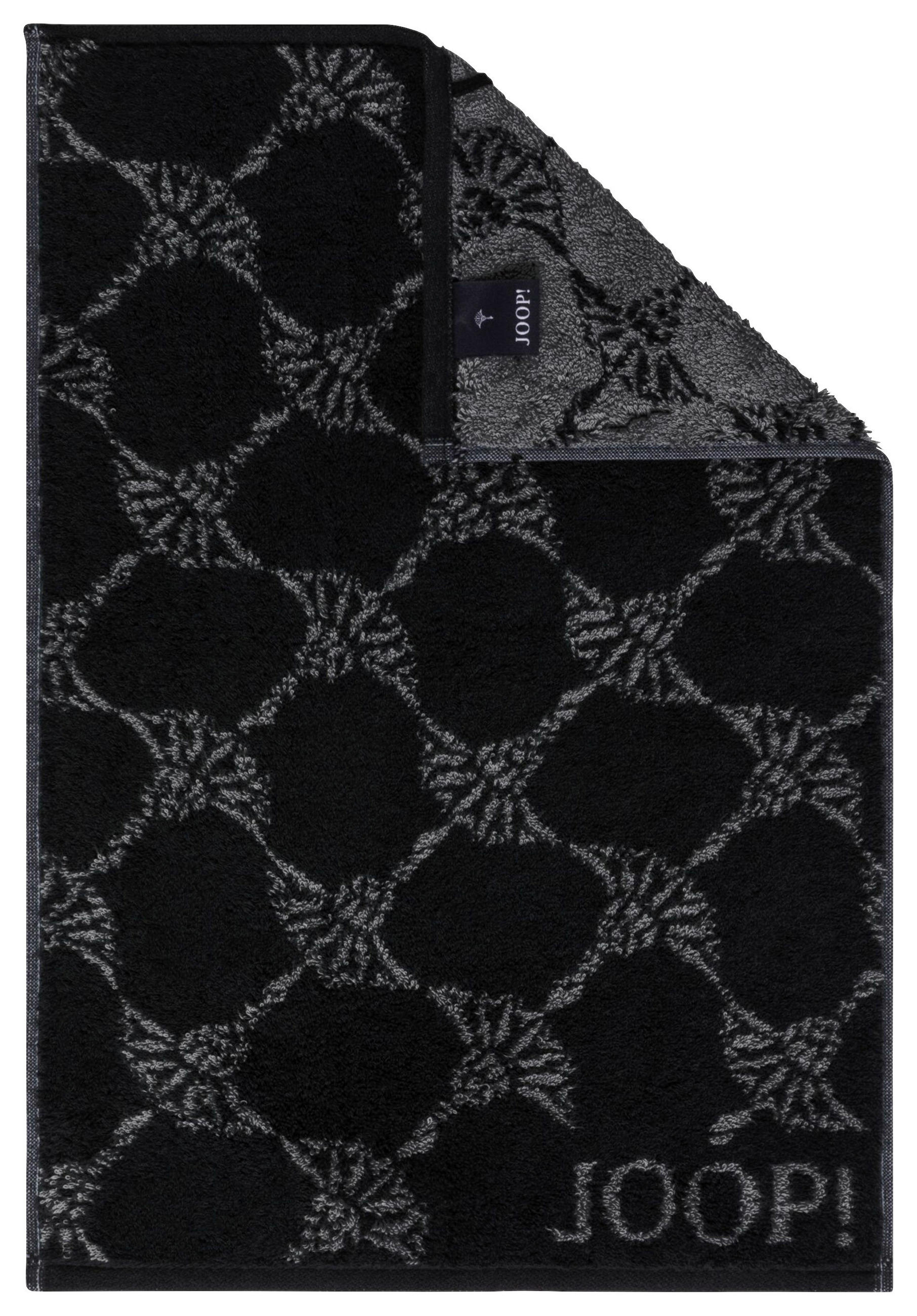 GÄSTETUCHSET CLASSIC CORNFLOWER Schwarz 3-teilig 30/50 cm  - Schwarz, Design, Textil (30/50cm) - Joop!