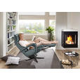 RELAXSESSEL in Leder Blaugrau  - Blaugrau/Schwarz, Design, Leder/Metall (75/106/88cm) - Dieter Knoll