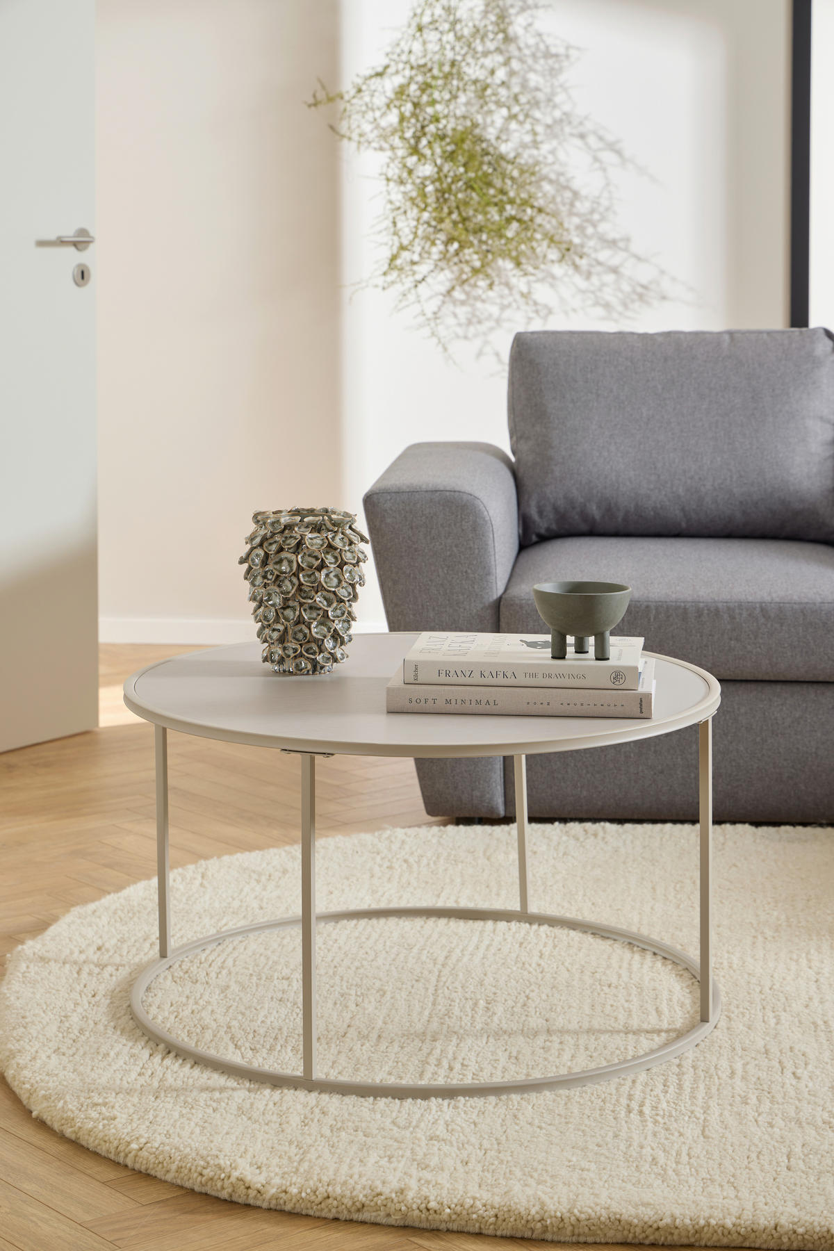 COUCHTISCH Metall, Holzwerkstoff 80/80/45 cm  - Grau, Design, Holzwerkstoff/Metall (80/80/45cm) - MID.YOU