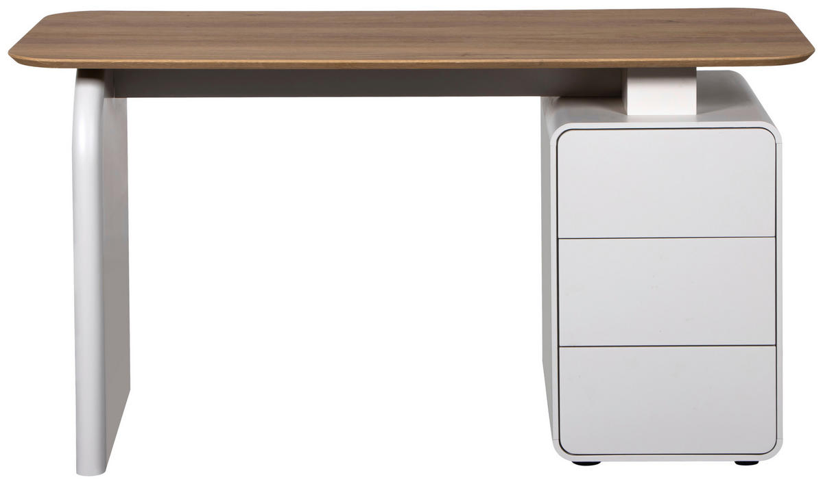 SCHREIBTISCH 140/60/75 cm Eichefarben, Kaschmir  - Kaschmir/Eichefarben, MODERN, Holzwerkstoff (140/60/75cm) - MID.YOU