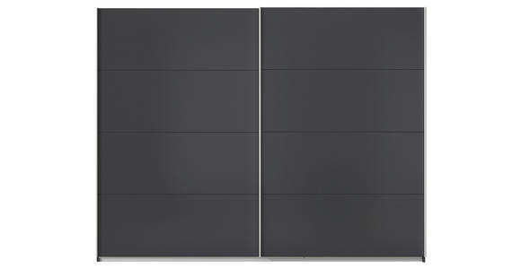 SCHWEBETÜRENSCHRANK  in Grau  - Alufarben/Grau, KONVENTIONELL, Holzwerkstoff/Metall (271/210/62cm) - Xora