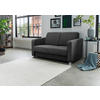 SCHLAFSOFA Chenille Anthrazit  - Chromfarben/Anthrazit, Basics, Kunststoff/Textil (159/88/87cm) - Livetastic