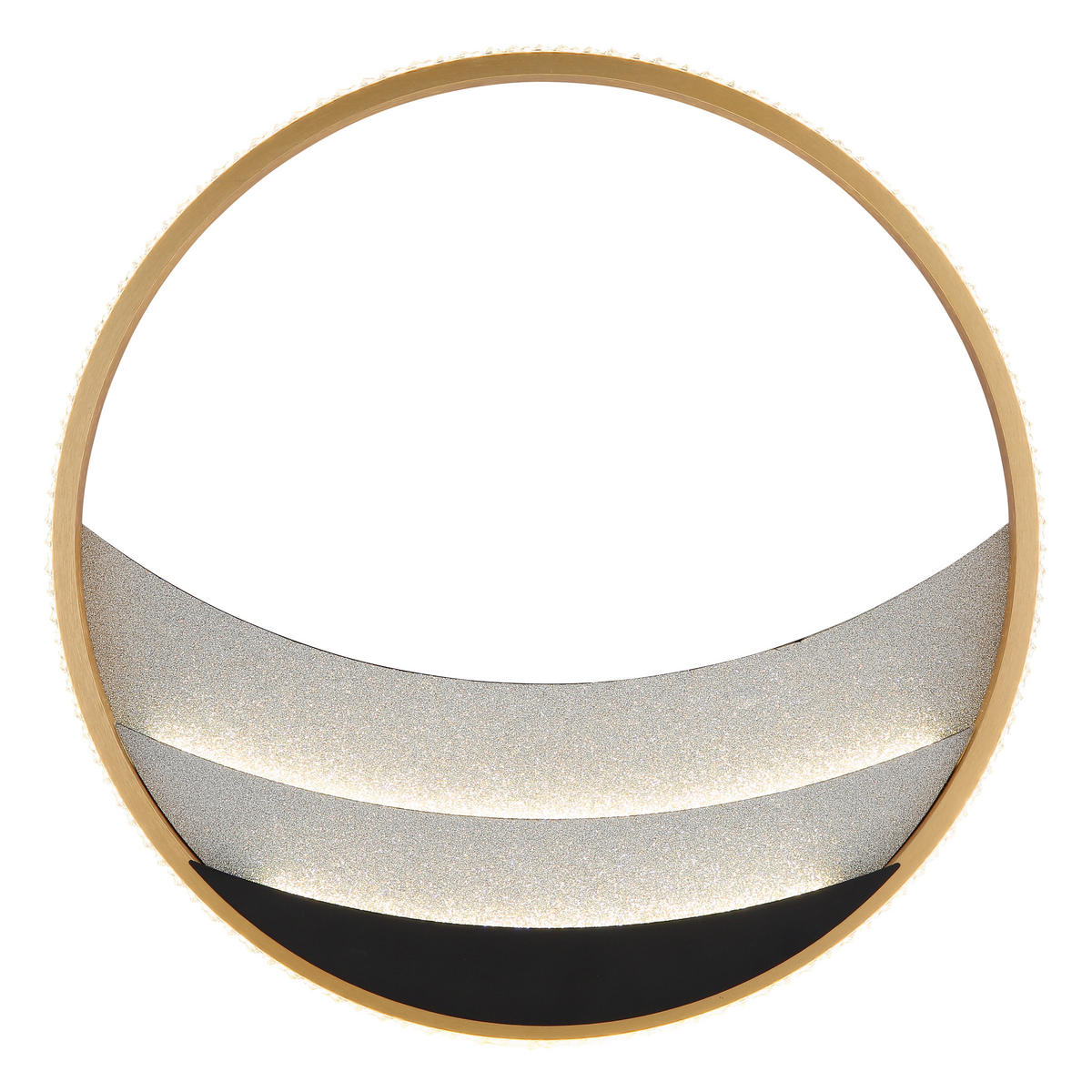 LED-DECKENLEUCHTE 41/6 cm   - Klar/Chromfarben, Design, Kunststoff/Metall (41/6cm) - Globo