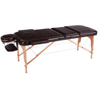 MASÁŽNY STÔL - hnedá, Trend, kov/drevo (185/70/62-85cm) - Novel