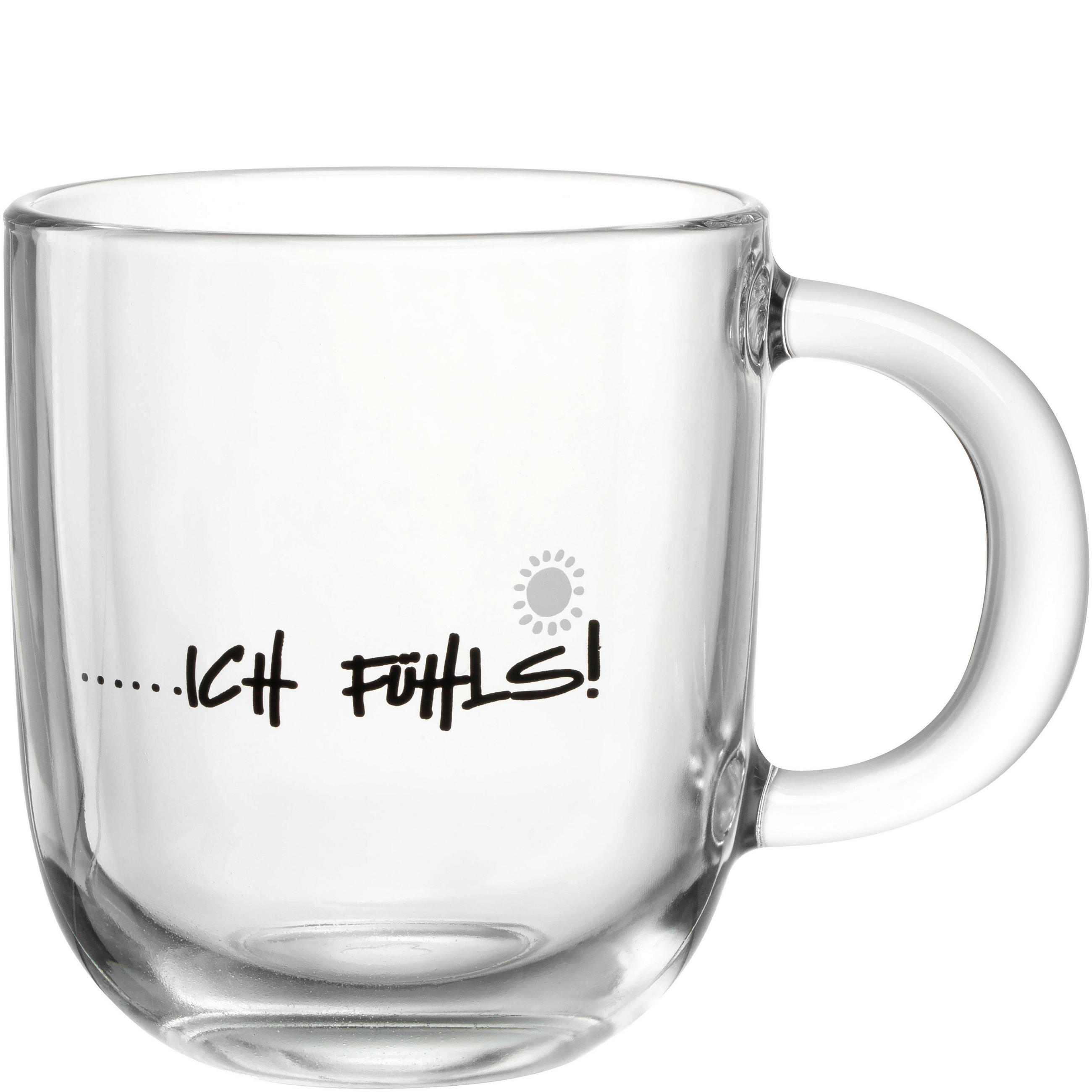 TASSE EMOZIONE   400 ml  - Transparent/Hellgrau, Basics, Glas (12,5/10,0/8,7cm) - Leonardo