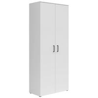 VÍCEÚČELOVÁ SKŘÍŇ, bílá, 80/195/40 cm - bílá/černá, Moderní, kompozitní dřevo/plast (80/195/40cm) - Carryhome