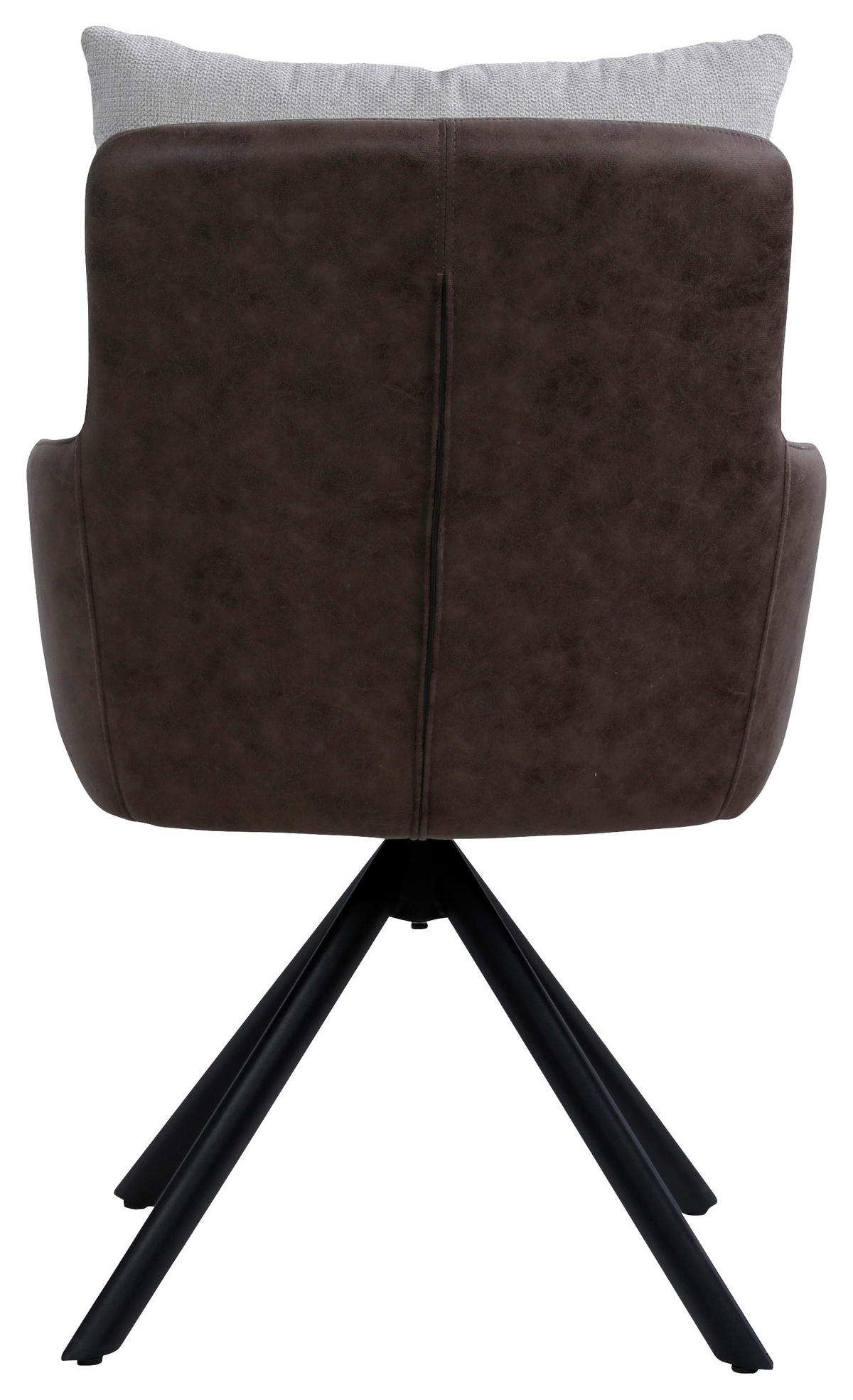 NASLANJAČ, kovina, tekstil naravne barve, črna  - črna/naravne barve, Design, kovina/tekstil (59/91/66cm) - Hom`in