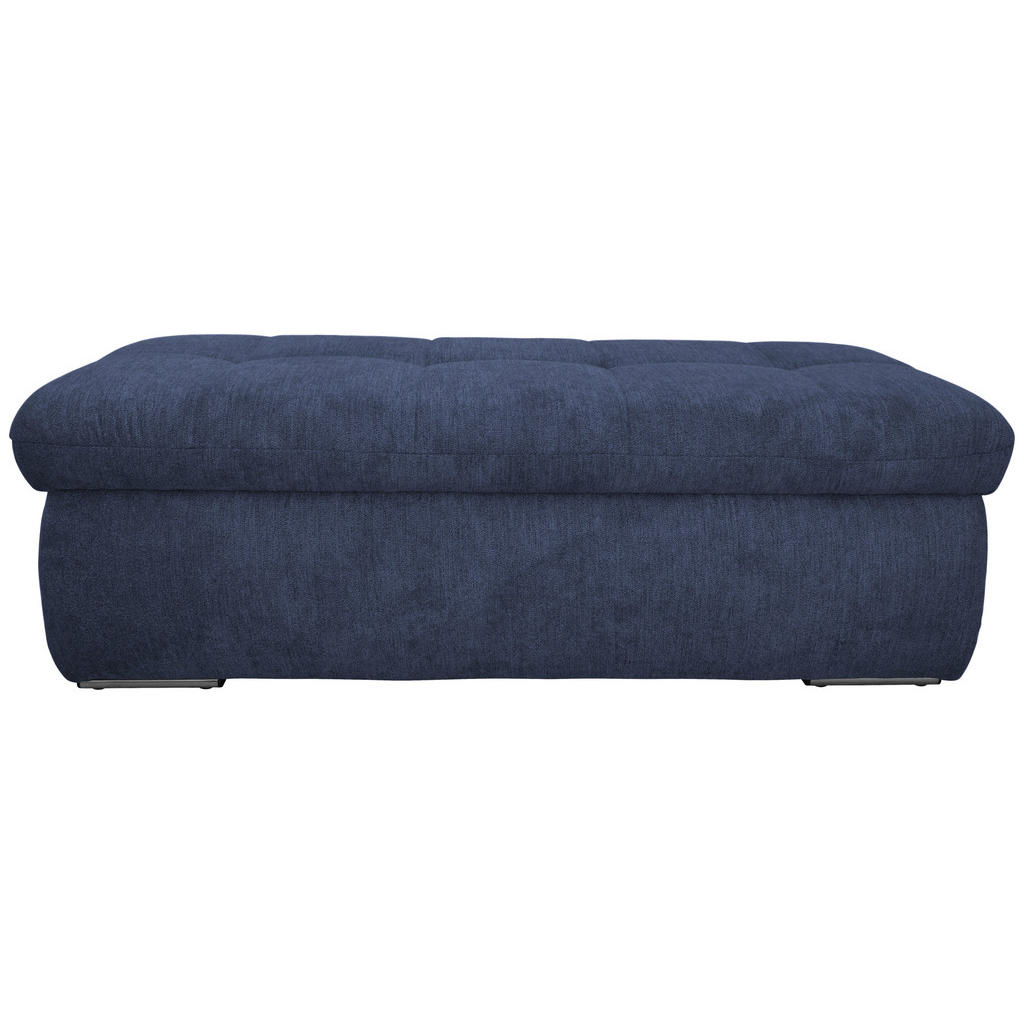 Thumbnail - Mid.you Hocker, Dunkelblau, Textil, Uni, rechteckig, 136x43x64 cm, Made in EU, FSC Mix, Stauraum, Wohnzimmer, Hocker, Si...
