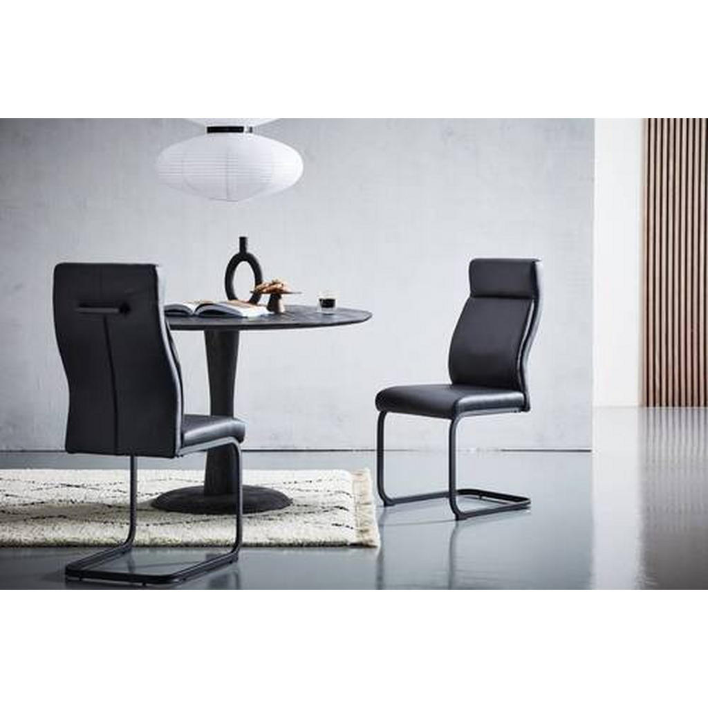 Thumbnail - Livetastic Schwingstuhl, Schwarz, Metall, Textil, Füllung: Schaumstoff, C-Form, 44x102x61 cm, Esszimmer, Stühle, Esszimm...