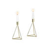 KERZENHALTER-SET - Goldfarben, Basics, Metall (9,5/16,5cm) - Echtwerk