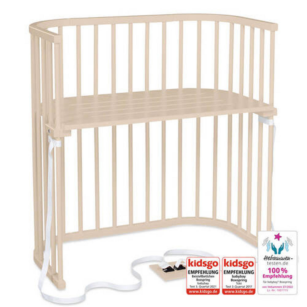 BEISTELLBETT 96/54/96,50 cm  - Beige, Basics, Holz (96/54/96,50cm) - Babybay