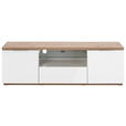 LOWBOARD  in 160/51/40,5 cm  - Weiß Hochglanz/Weiß, MODERN, Glas/Holzwerkstoff (160/51/40,5cm) - Carryhome