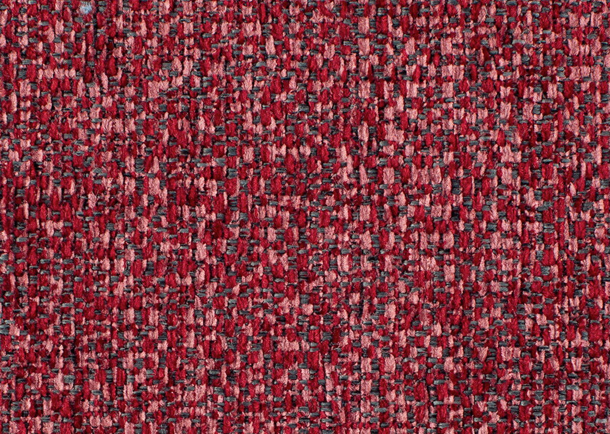 ARMLEHNSTUHL  in Stahl Chenille  - Chromfarben/Rot, Design, Textil/Metall (56/92/60cm) - Dieter Knoll