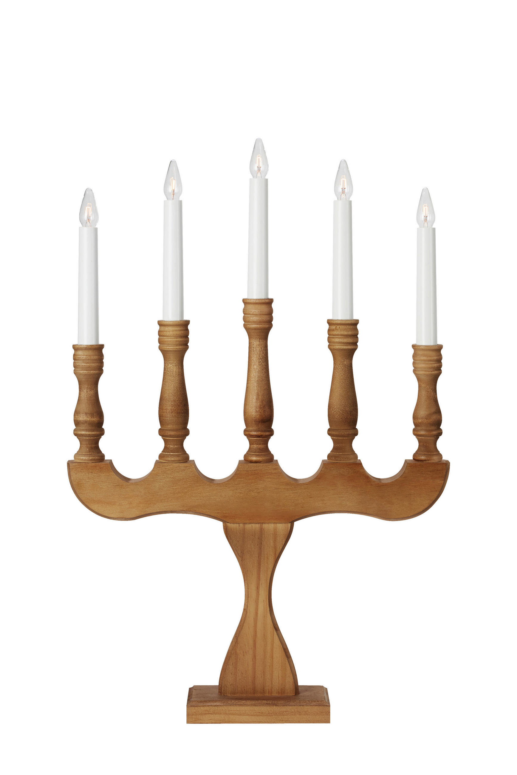 ADVENTSKERZENHALTER Svaneholm  - Hellbraun, Basics, Holz (35/53/7,5cm) - Markslöjd
