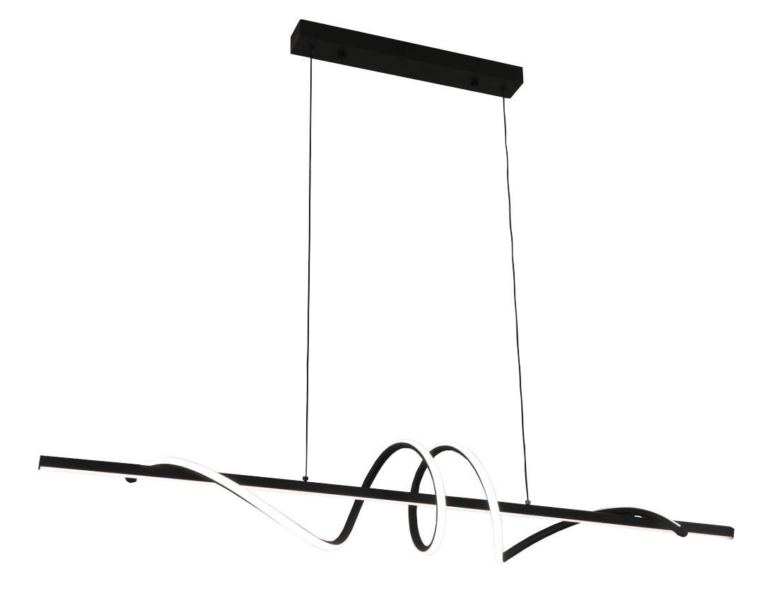 LED SVJETILJKA VISEĆA     1,5/120/120 cm    - crna, Design, metal (1,5/120/120cm)