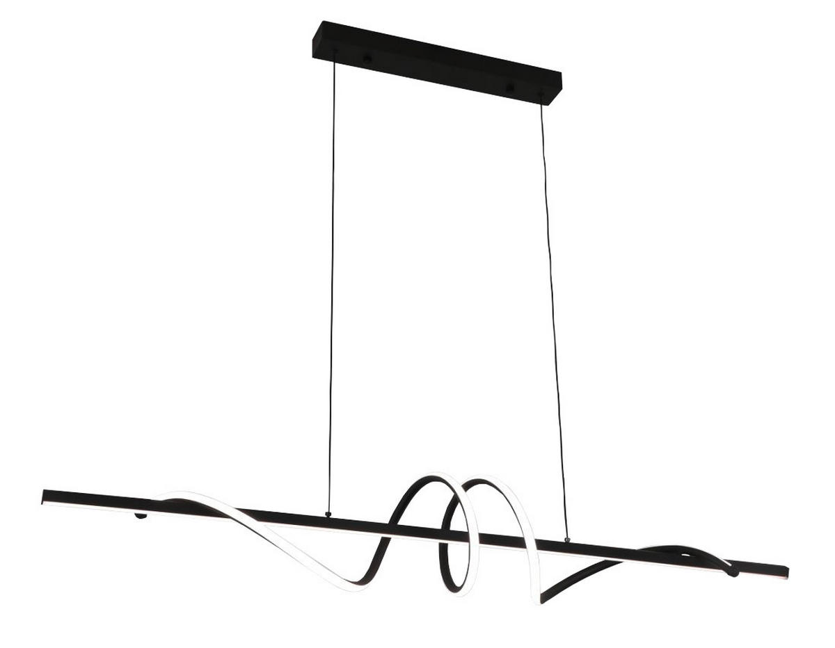 LED SVJETILJKA VISEĆA     1,5/120/120 cm    - crna, Design, metal (1,5/120/120cm)