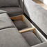 WOHNLANDSCHAFT in Textil Taupe - Taupe/Silberfarben, Design, Kunststoff/Textil (196/276cm) - Cantus WOHNLANDSCHAFT in Textil Taupe - Taupe/Silberfarben, Design, Kunststoff/Textil (196/276cm) - Cantus