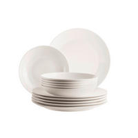 TAFELSERVICE Weiß 12-teilig 6 Personen  - Weiß, Basics, Keramik - Mäser