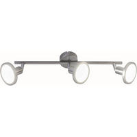 LED-STRAHLER 8/15,6 cm   - Nickelfarben, Design, Metall (8/15,6cm) - Globo