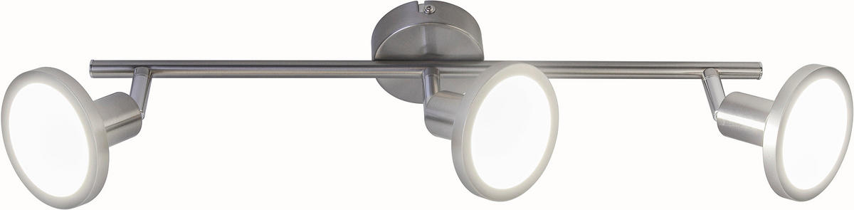 LED-STRAHLER 8/15,6 cm   - Nickelfarben, Design, Metall (8/15,6cm) - Globo