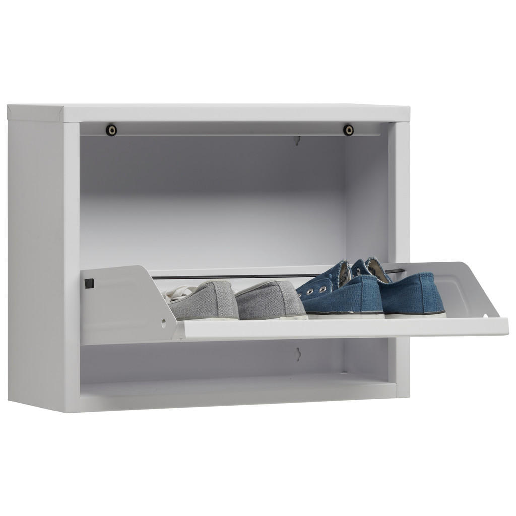 Thumbnail - Carryhome Schuhkipper, Weiß, Metall, 50x37x15 cm, erweiterbar, Typenauswahl, hängend, Garderobe, Schuhaufbewahrung, Schu...