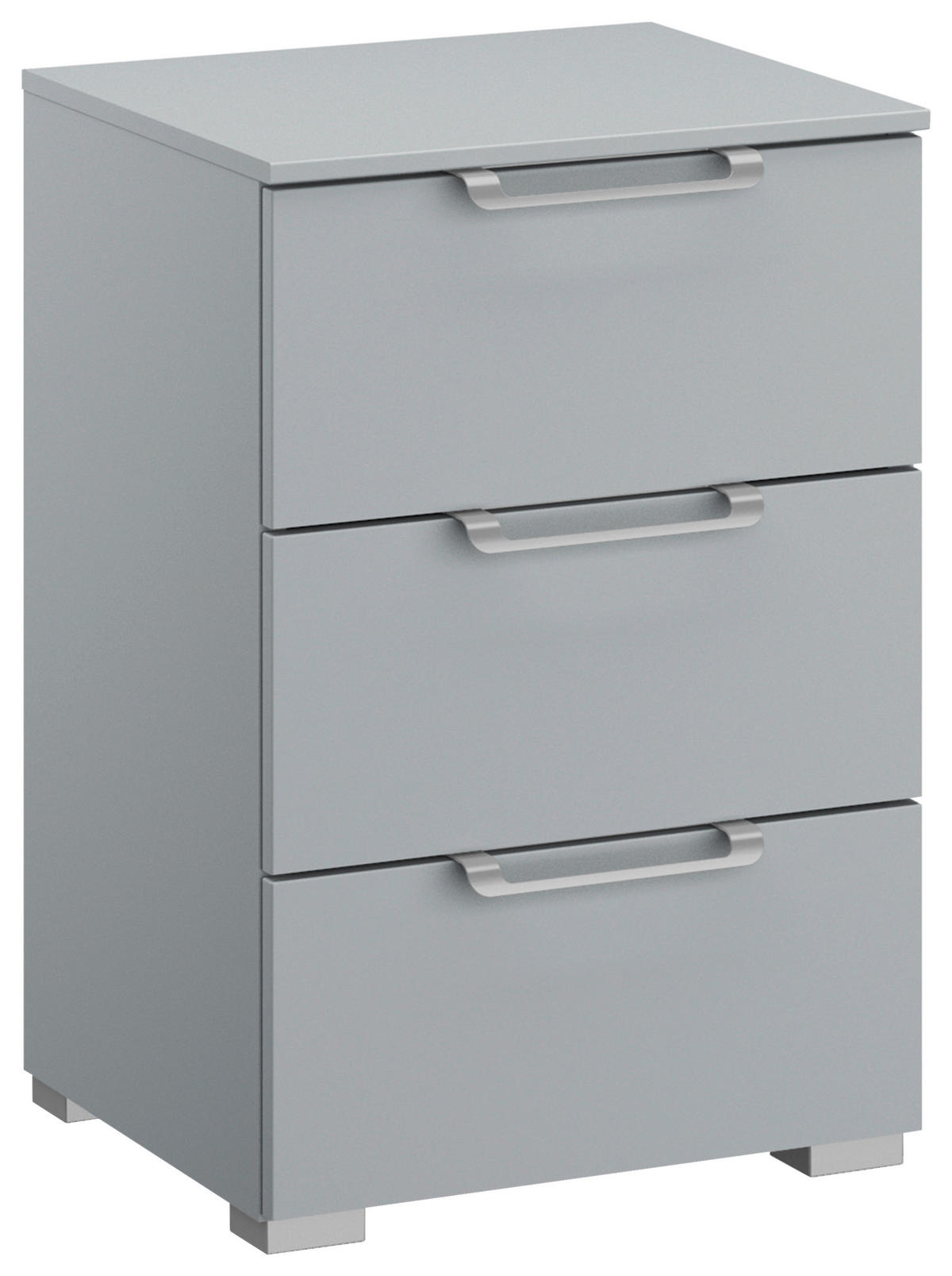 NACHTSCHRANK 40/61/42 cm  - Silberfarben/Hellgrau, Design, Holzwerkstoff/Kunststoff (40/61/42cm) - Novel