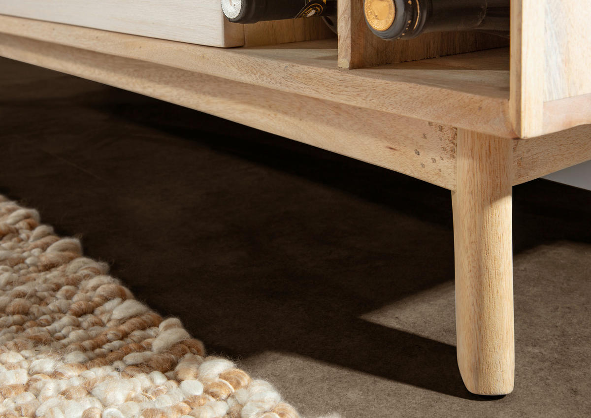 KOMMODE Kata  in 115/80/42 cm  - Naturfarben/Weiß, Design, Holz (115/80/42cm) - Landscape