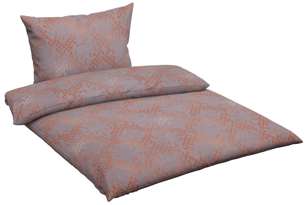 BETTWÄSCHE Atelier Makosatin 140/200 cm  - Rosa, KONVENTIONELL, Textil (140/200cm) - Estella