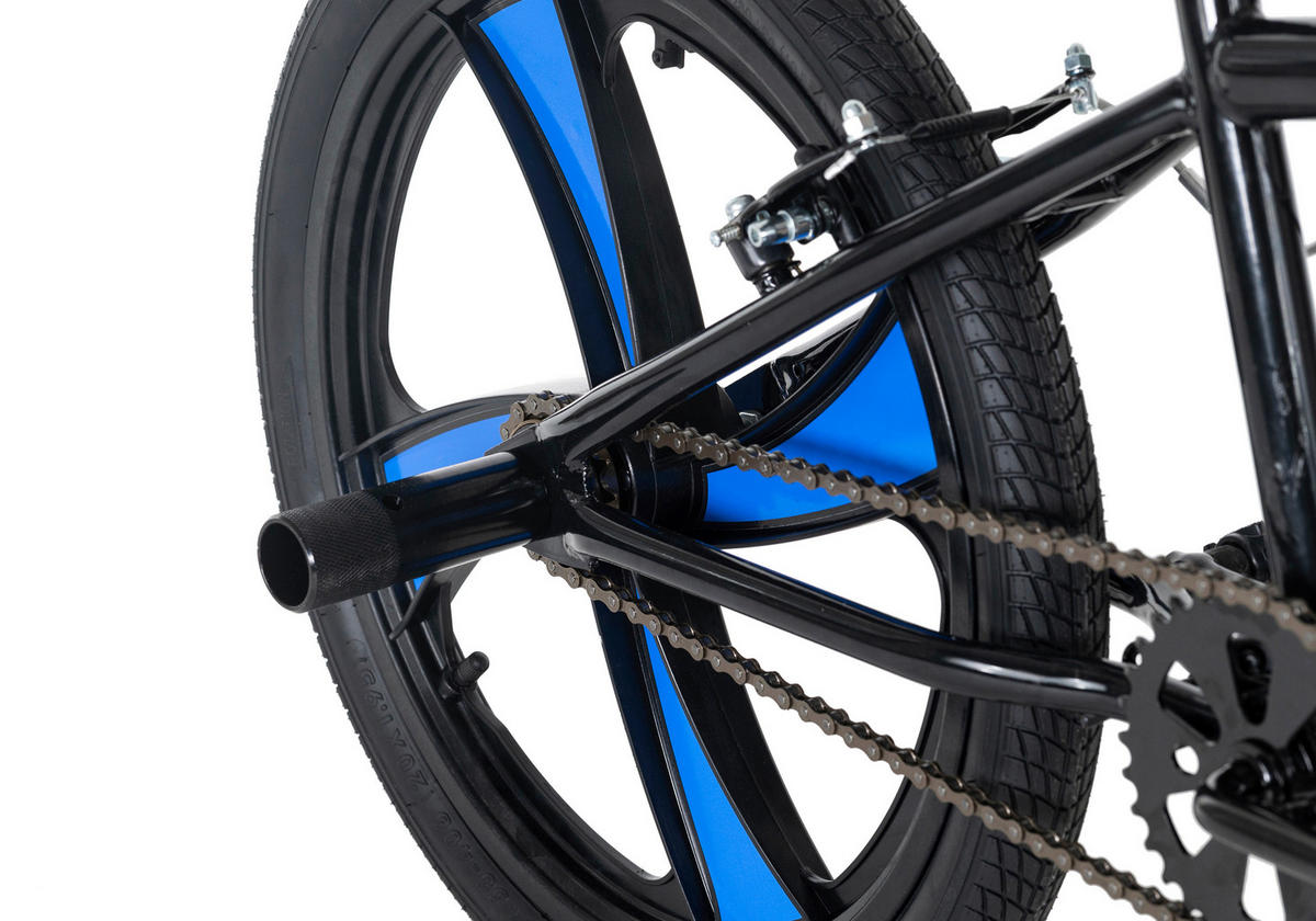 BMX FREESTYLE 544B 20 Zoll  - Blau/Schwarz, Basics, Metall (70/100/70cm) - KS Cycling