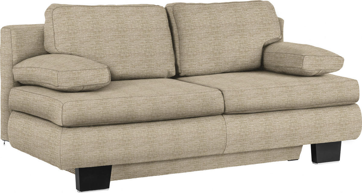 SCHLAFSOFA in Textil Naturfarben  - Wengefarben/Naturfarben, Konventionell, Holz/Textil (203/94/100cm) - Novel