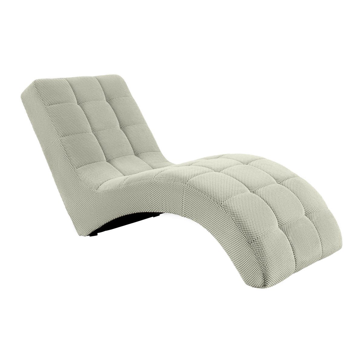 LIGGFÅTÖLJ i vävt tyg greige  - greige/svart, Modern, textil/plast (68/80/167cm) - MID.YOU