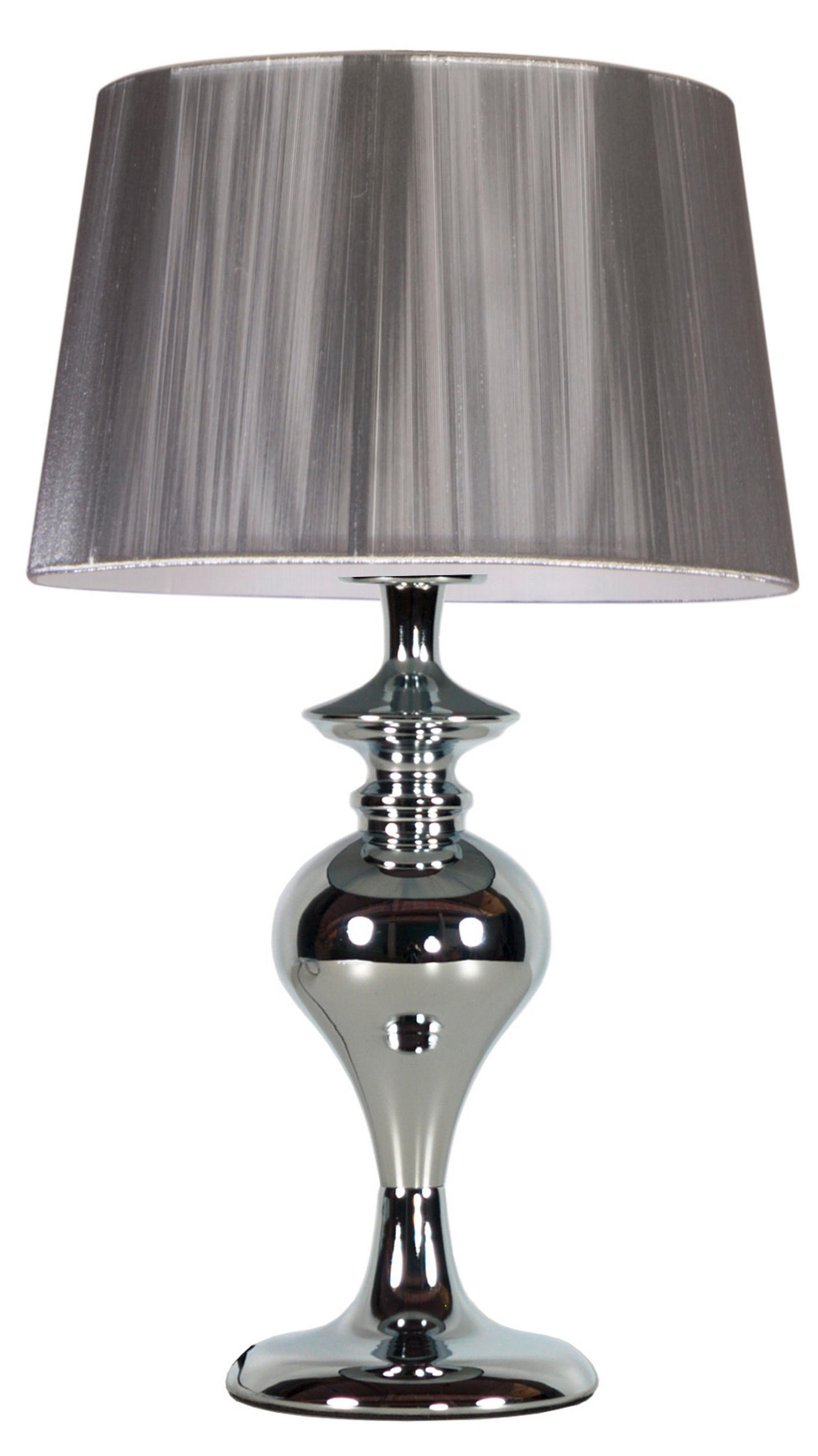 TISCHLEUCHTE 24/24/40 cm   - Silberfarben, Design, Metall (24/24/40cm)