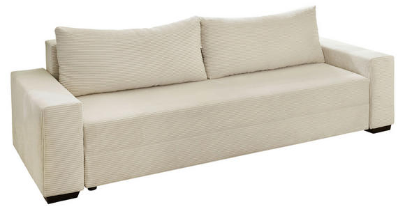 SCHLAFSOFA Cord Naturfarben  - Schwarz/Naturfarben, KONVENTIONELL, Kunststoff/Textil (240/72/95cm) - Carryhome