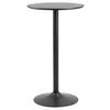 BARTISCH Esche furniert rund Schwarz, Eschefarben  - Eschefarben/Schwarz, Design, Holzwerkstoff/Metall (60/60/105cm) - Carryhome