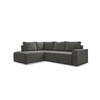 KUTNA GARNITURA tekstil  tamno siva   - bijela/siva, Design, tekstil/plastika (194/246cm) - MID.YOU