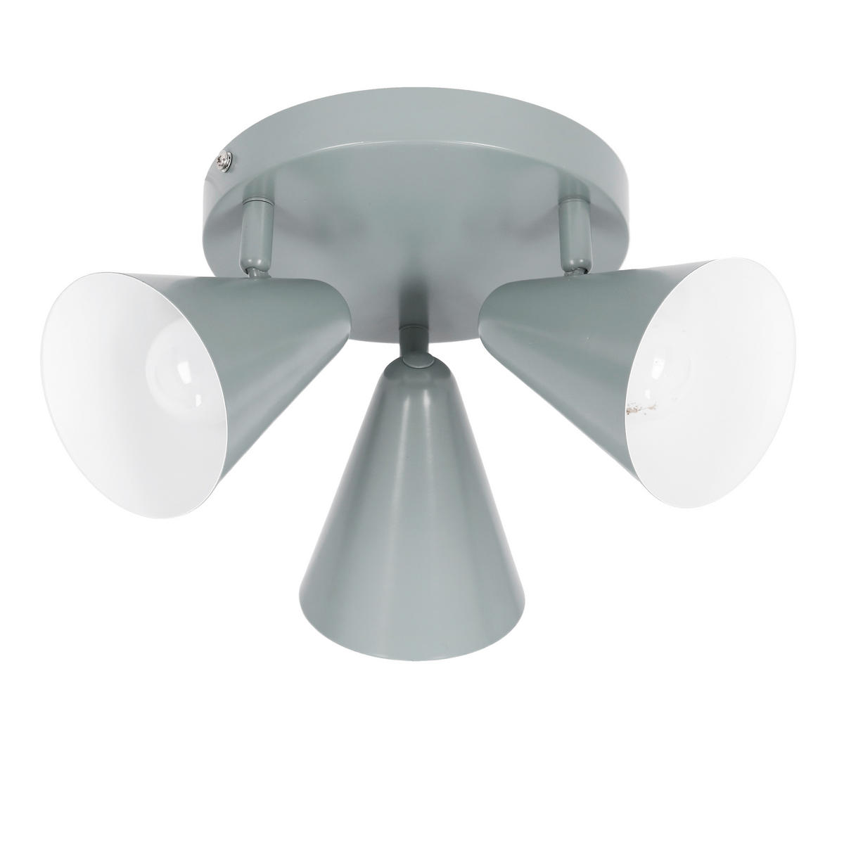 DECKENSTRAHLER 34/34/16 cm   - Grau, Trend, Metall (34/34/16cm)