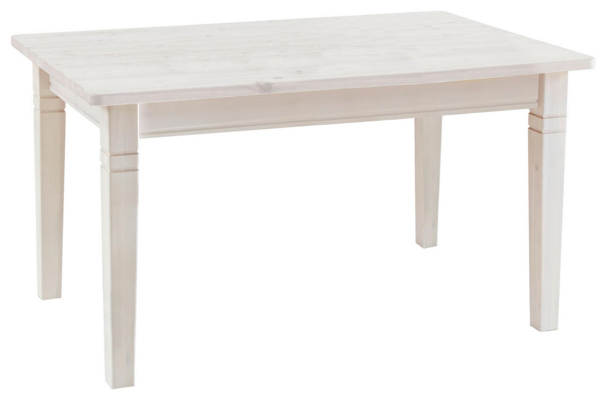 ESSTISCH in Holz 120/78/78 cm  - Weiß, ROMANTIK / LANDHAUS, Holz (120/78/78cm) - Boxxx