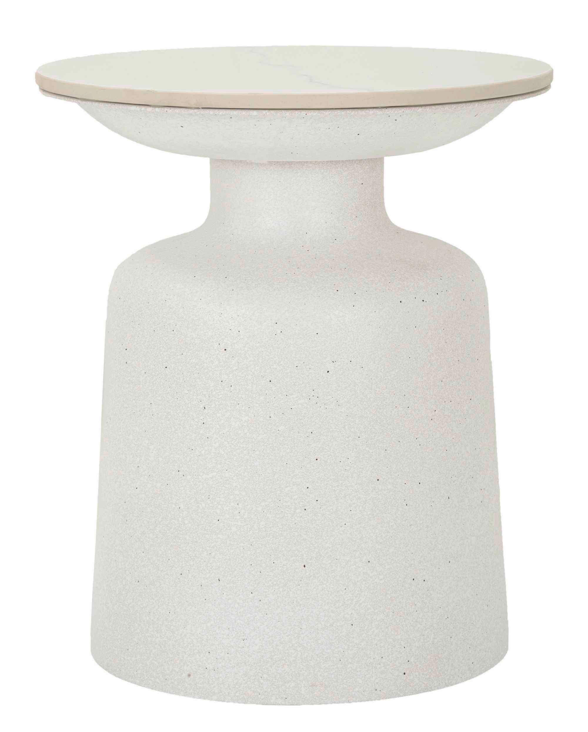 COUCHTISCH - Weiß, Basics, Keramik/Metall (40/47/40cm)