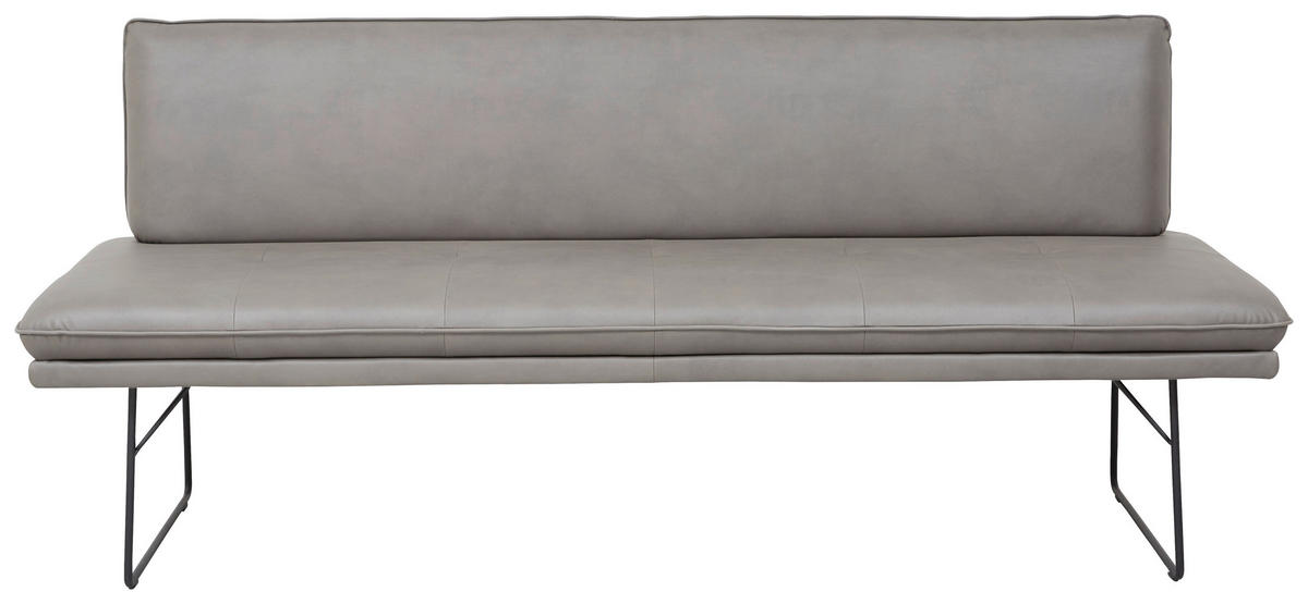 SITZBANK in Holz, Metall, Textil, Holzwerkstoff Anthrazit, Schwarz  - Anthrazit/Schwarz, Design, Holz/Holzwerkstoff (195/87/65cm) - Dieter Knoll